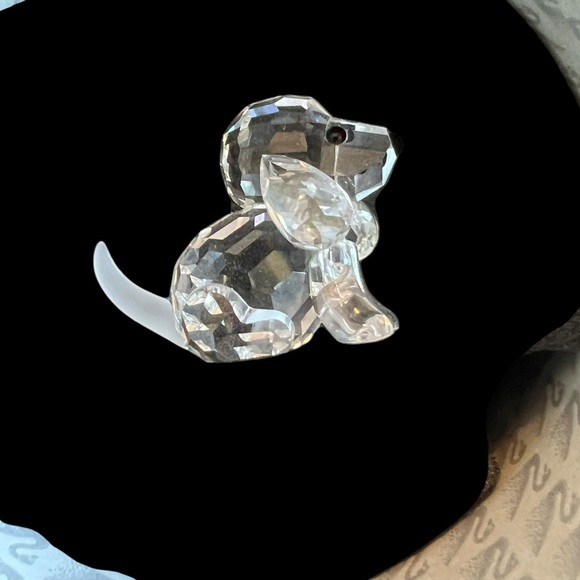 Authentic Swarovski Crystal Dog Figurine vintage w/ certificate - Picture 2 of 12